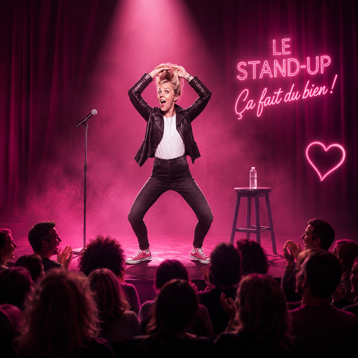 spectacle stand-up Caroline Le flour "la chauve sourit" à Negrepelisse
